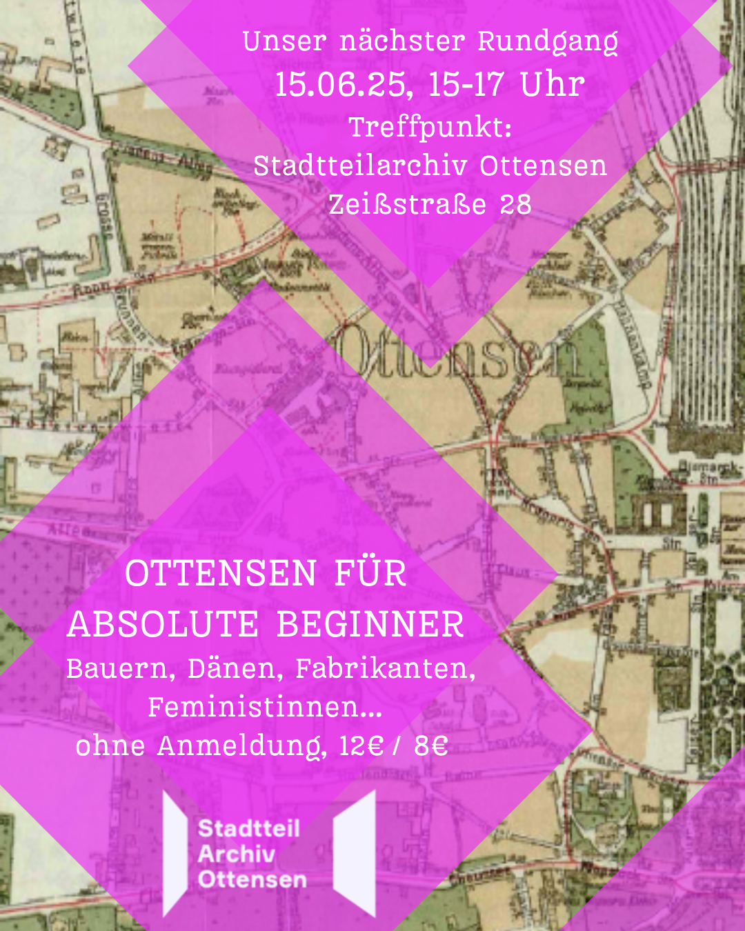 Rundgang Poster: Ottensen für Absolute Beginner am 15.6.2025 um 15 Uhr
