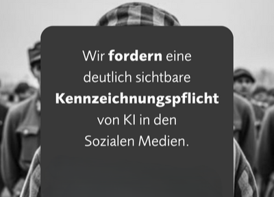 KI-generiertes Bild einer angeblichen Situation im KZ Neuengamme Hintergrund: Facebook Post "Das alte Deutschland" 2.11.2025