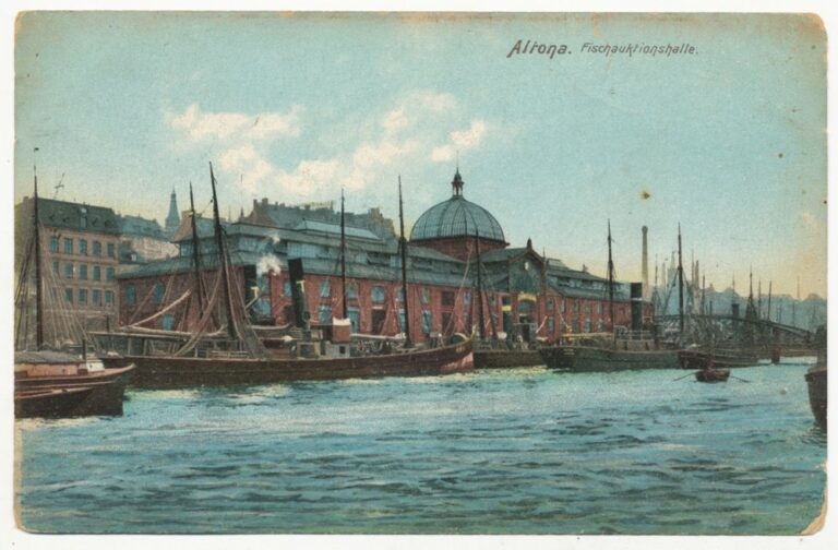 Altona Fischauktionshalle Ottensener Bürgerverein Postkarte