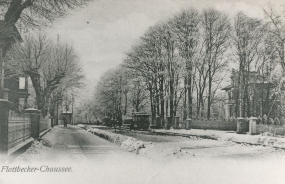Flottbeker Chaussee im Winter