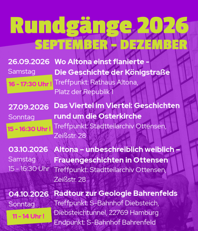 Hier finden Sie die korrigierten Startzeiten der drei Rundgänge